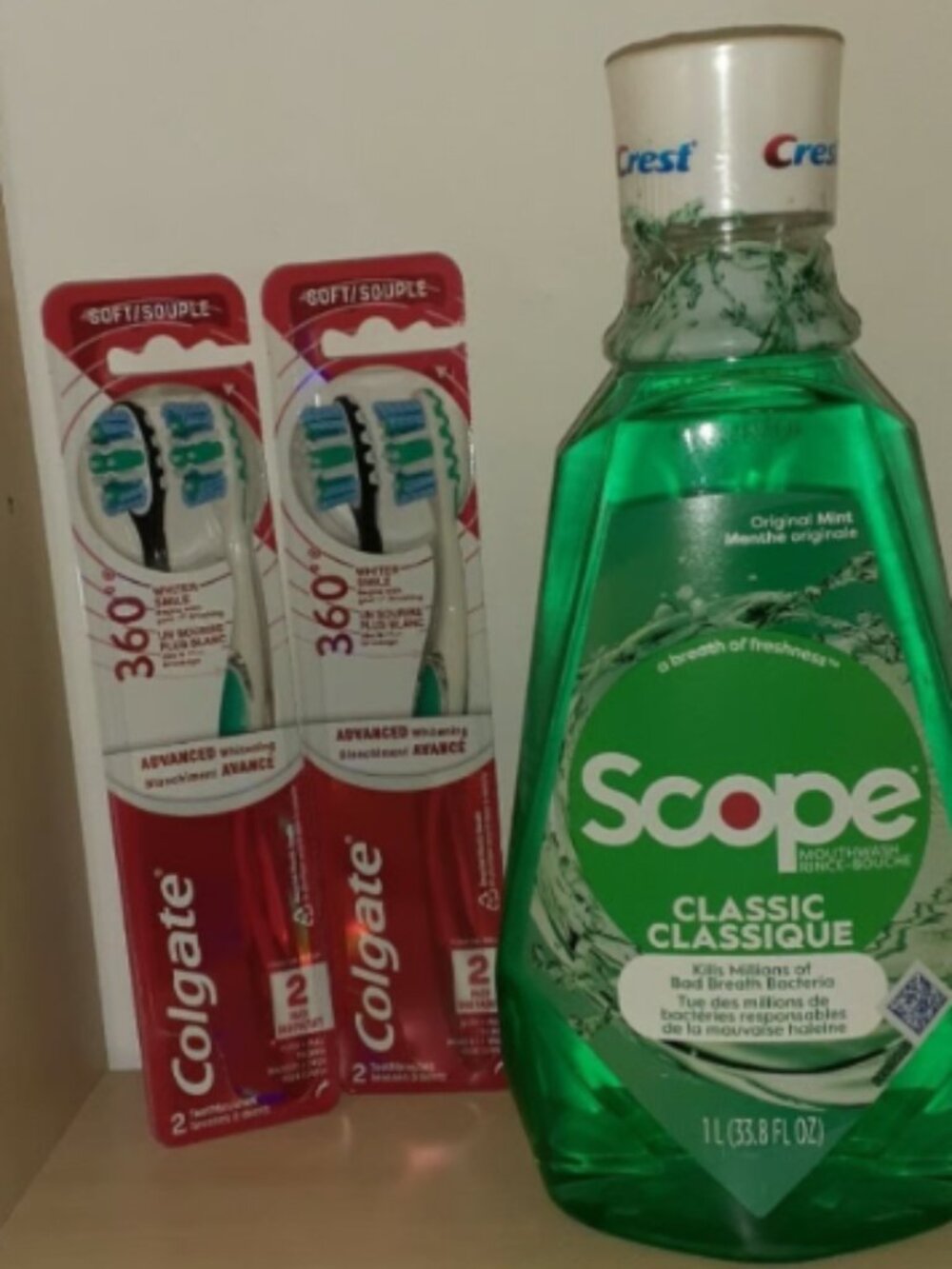 Crest Scope & Colgate Toothbrushes